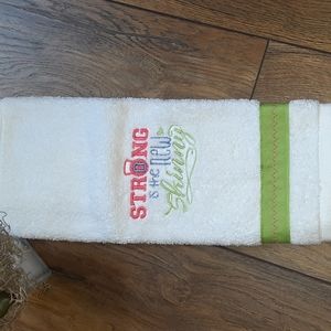 Gym/Workout embroidered towel